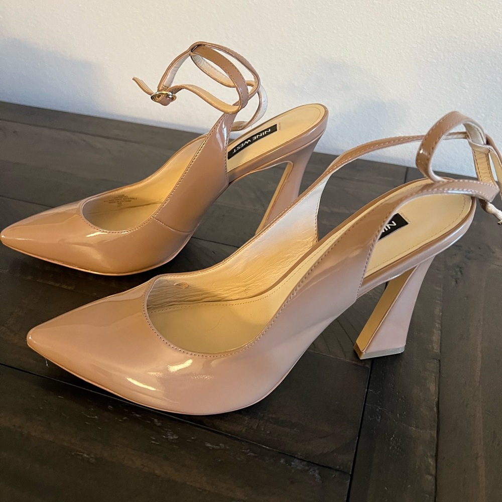 Nine West Blush Patent Leather Heels